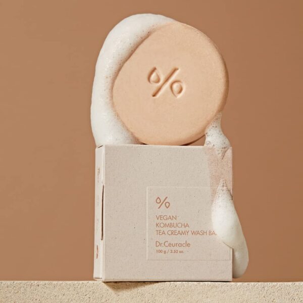 DR CEURACLE VEGAN KOMBUCHA TEA CREAMY WASH BAR