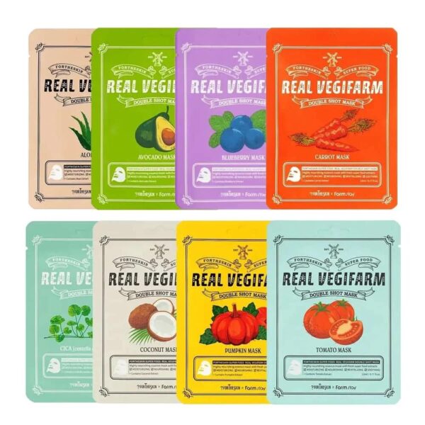 Fortheskin Super Food Real Vegifarm Double Shot Mask