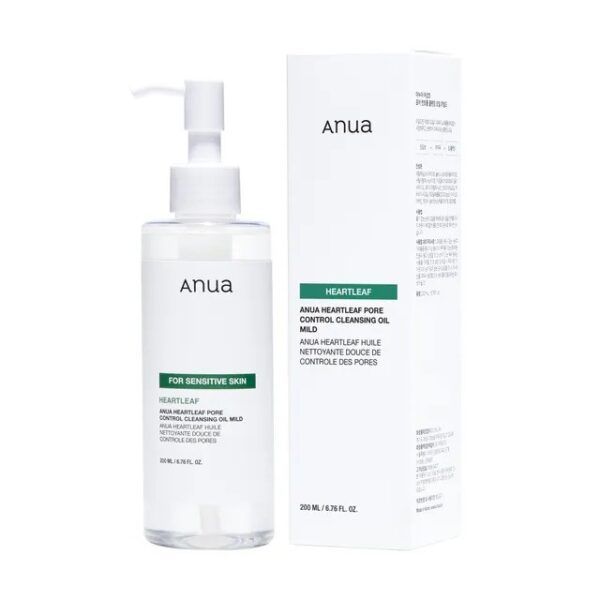 ANUA HEARTLEAF PORE CONTROL CLEANSING OIL MILD 200 ML - Imagen 2
