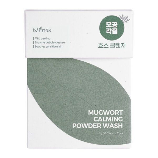 ISNTREE MUGWORT CALMING POWDER WASH, 25uds.