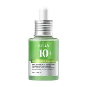 ANUA AZELAIC ACID 10 HYALURON REDNESS SOOTHING SERUM, 30ML